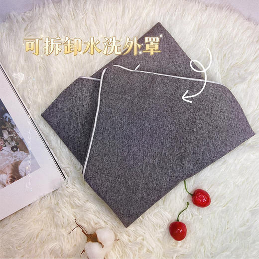 年后发！养生少女必备！凯速艾绒坐垫甄选伏牛艾绒填充，厚实饱满含绒量足。可拆卸水洗舒适透气外罩，智能电加热片时刻暖暖的，古法艾灸和科技的完美结合！ 商品图7