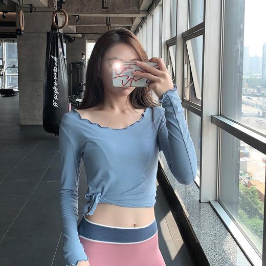 跃牌【禅语梵心系列】显瘦弹力速干紧身长袖T恤 无胸垫FX1148（不带胸垫） 商品图2