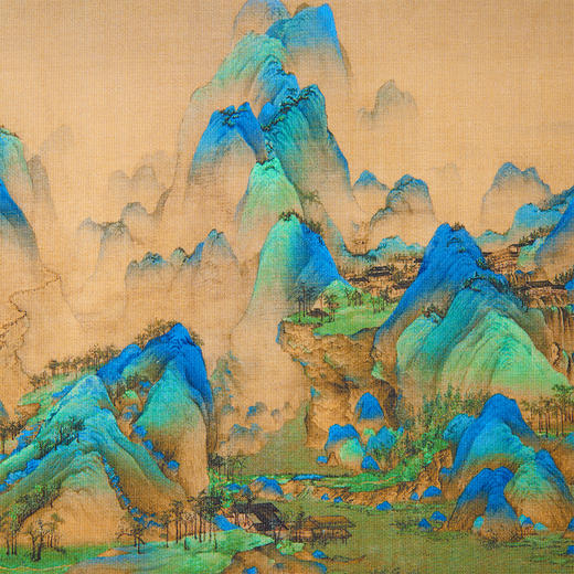 【故宫·装饰画】王希孟《千里江山图》迷你手卷立体卷轴高清复刻装饰画 商品图5