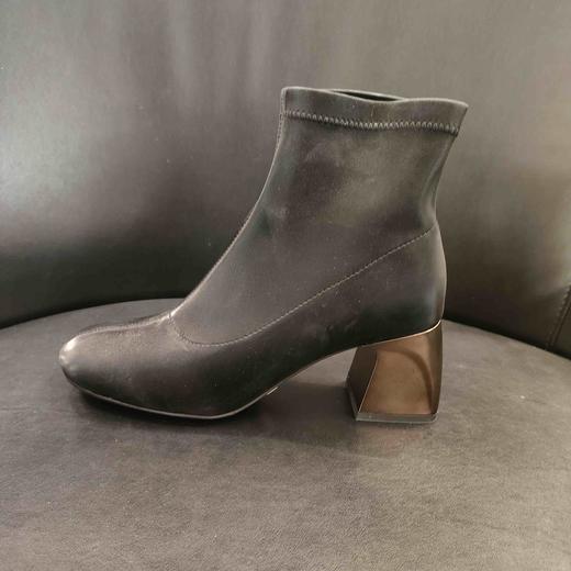 lfgj AR901弹力布时尚中粗跟短靴 商品图1