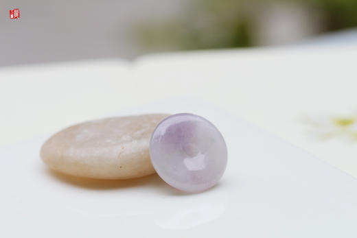 【平安喜乐】天然紫翡平安扣   配精美挂绳    赠证书 商品图1