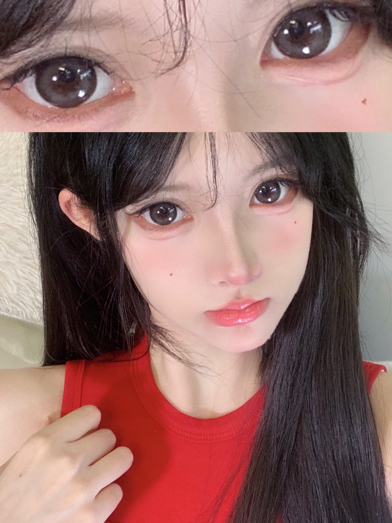 【年抛】款式名字：厚乳奶冻 hushlens  |  大直径14.5 着色13.8 | 【同品牌多副美瞳更划算，选款色板在详情页内】
