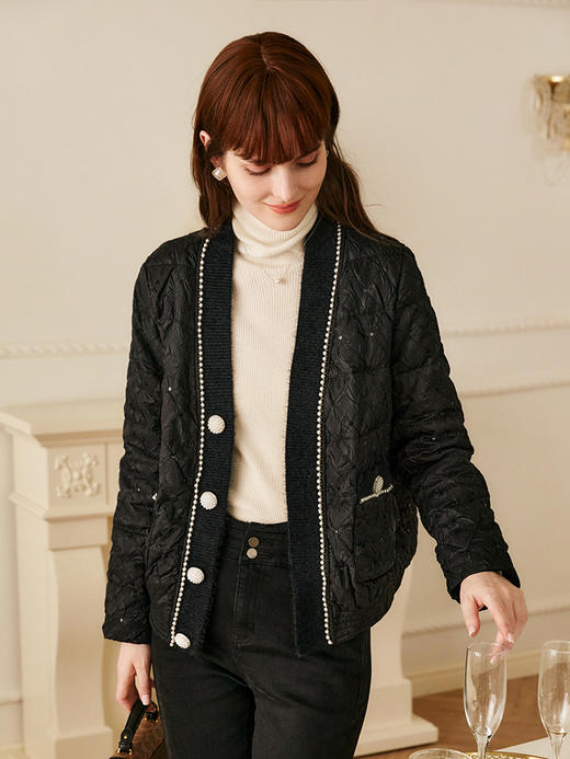 欧芮儿小香风羽绒服女冬季新款2023宽松显瘦时尚洋气白鸭绒短外套 商品图1