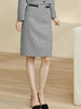 剩S 米思阳2024秋季新款优雅百搭千鸟格半身裙修身高腰显瘦包臀裙0231 商品缩略图2