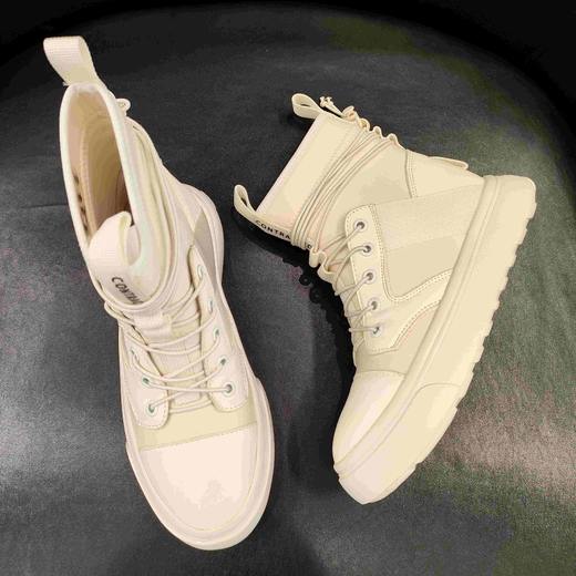 lfgj AF602弹力布时尚短靴（轻微泛黄） 商品图5