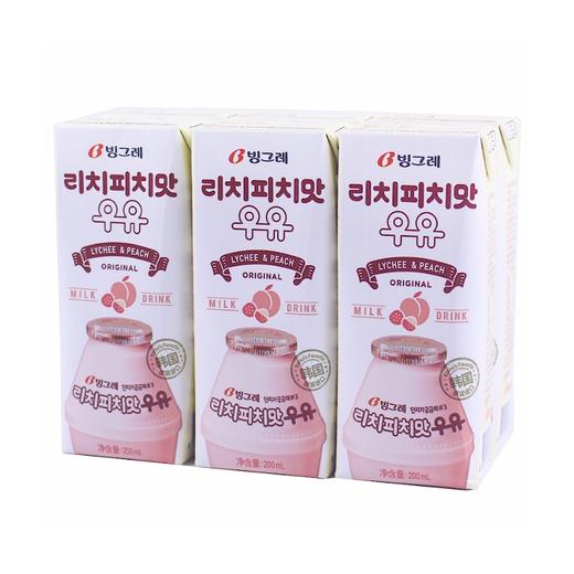  【6멀티】빙그레 리치피치맛 우유200ml*6 商品图0