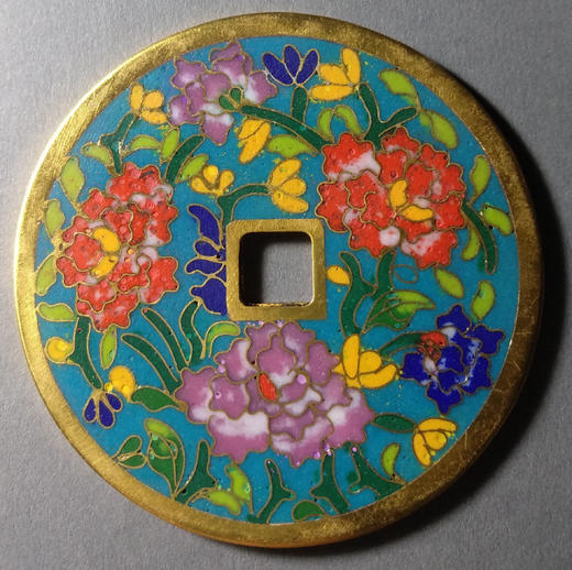 古泉书馆文创珐琅彩 平安富贵 文房铜镇 F0018 商品图2