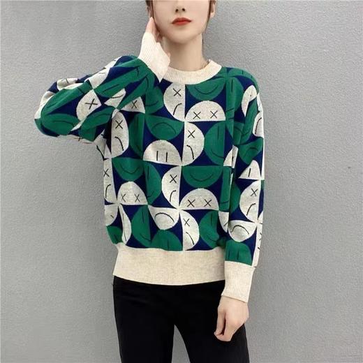 女笑脸毛衣6235 商品图0