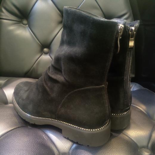 lfgj jeans AH409时尚潮流休闲羊皮加棉短靴 商品图4