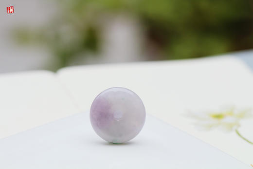 【平安喜乐】天然紫翡平安扣   配精美挂绳    赠证书 商品图0