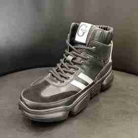 lfgj AK001高帮休闲运动鞋飞机头显瘦