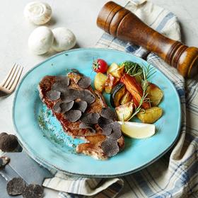(升级黑松露版)美国特选西冷牛排附时蔬 (Upgrade Fresh Black Truffle )USDA Choice Natural Angus Sirloin with Vegetable