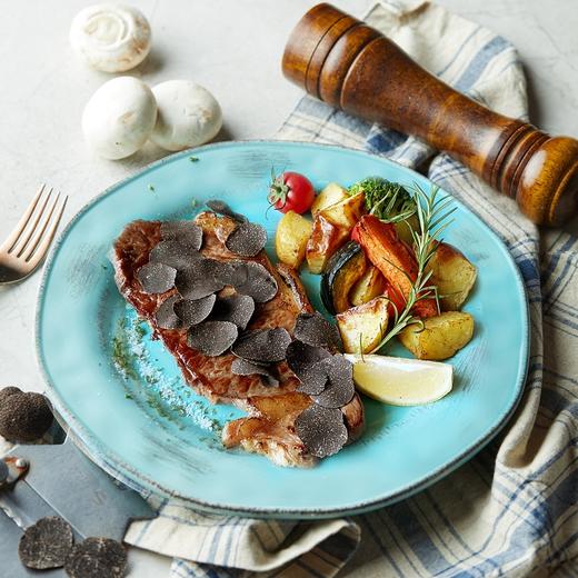 (升级黑松露版)美国特选西冷牛排附时蔬 (Upgrade Fresh Black Truffle )USDA Choice Natural Angus Sirloin with Vegetable 商品图0
