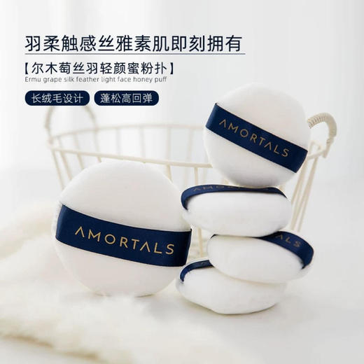 这个平替100分！尔木萄散粉蜜粉丝绒粉扑定妆毛绒绒面干粉饼气垫 商品图0