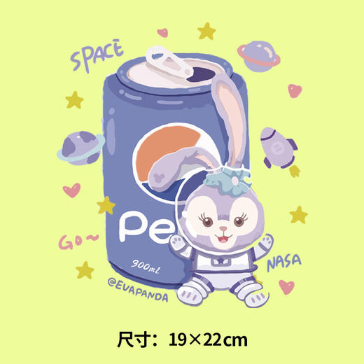 裁缝学苑达菲熊星黛露卫衣烫画贴DIY辅料转印衣服定做烫图a级白墨 商品图1