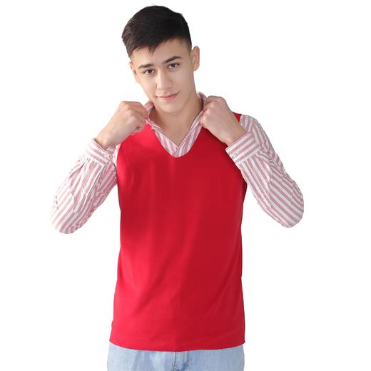 【新款DF】大码男装德绒双面绒加肥加大码圆领打底保暖背心马甲坎肩内衣 商品图3