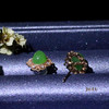 18K玫瑰金和田玉（碧玉）镶钻耳钉--芳菲 /苹果绿 商品缩略图6
