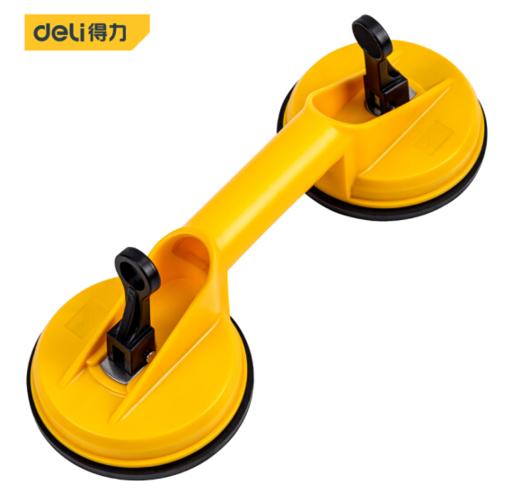 得力DL-XP22玻璃吸盘双爪80kg(黄) 商品图0