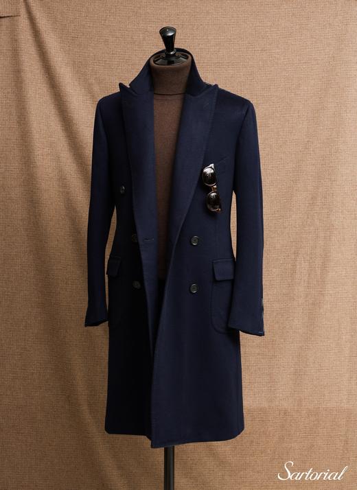 Cesare Attolini 藏蓝羊绒大衣 商品图5