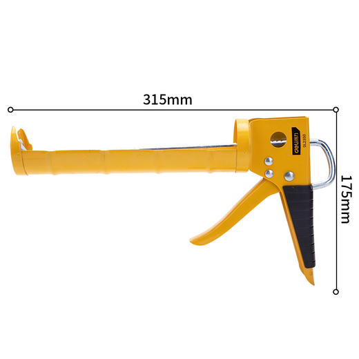 得力DL2350压胶枪(黄) 商品图2