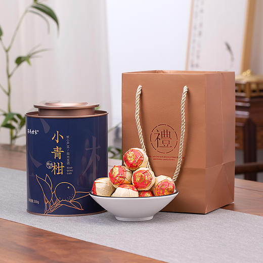 茶马世家丨新会小青柑 柑皮普洱茶 2022年柑+2012年勐海宫廷熟普 250g 商品图5