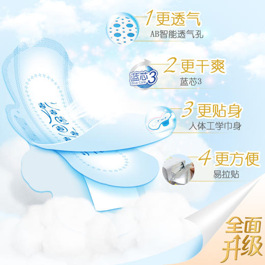 (直播）ABC卫生巾日用棉柔瞬吸干爽透气纤薄清凉舒爽护翼防侧漏姨妈巾K11 商品图0