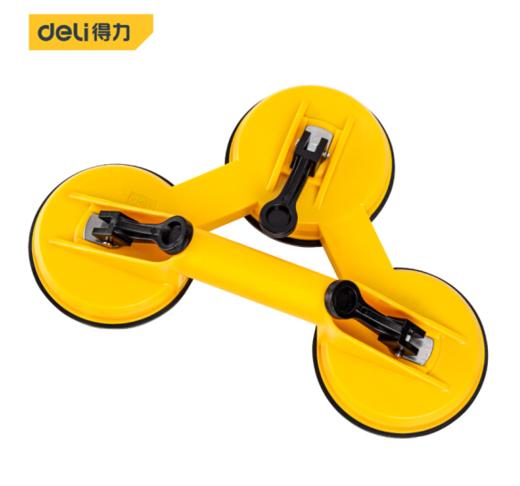 得力DL-XP23玻璃吸盘三爪120kg(黄) 商品图0