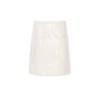 大理石纹绒皮白色半裙 商品缩略图0