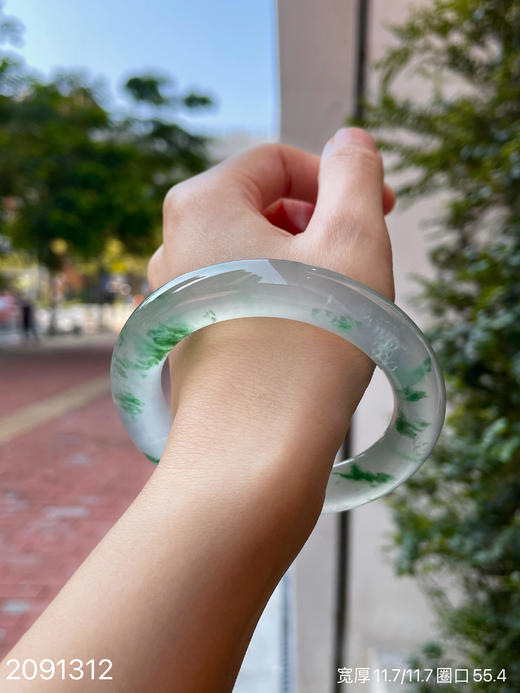 玻璃飘翠手镯【2091312】具体价格微信咨询 商品图4