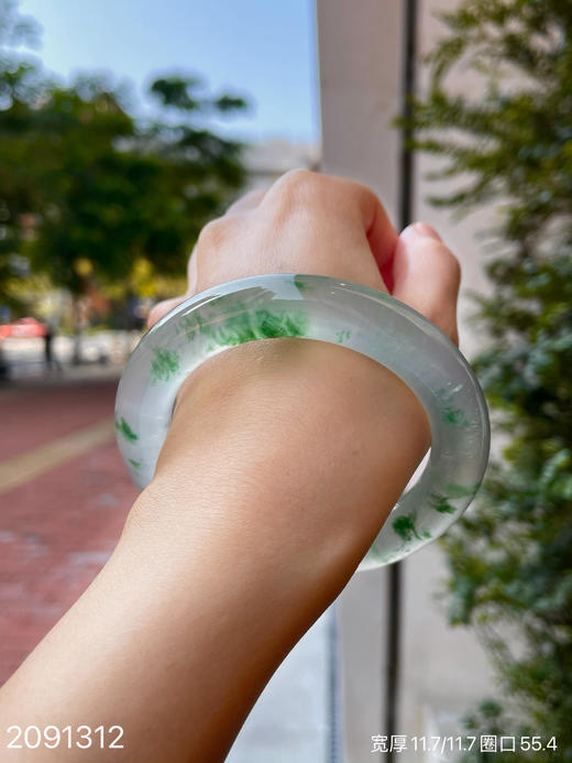 玻璃飘翠手镯【2091312】具体价格微信咨询 商品图3