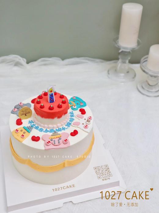 1027CAKE | 手绘蛋糕 小动物 （做小尺寸会减少几只小动物） 商品图2