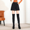 水貂针织短裤，新款短款高腰宽松休闲时尚三分裤冬季阔腿靴裤MYX-5637 商品缩略图0