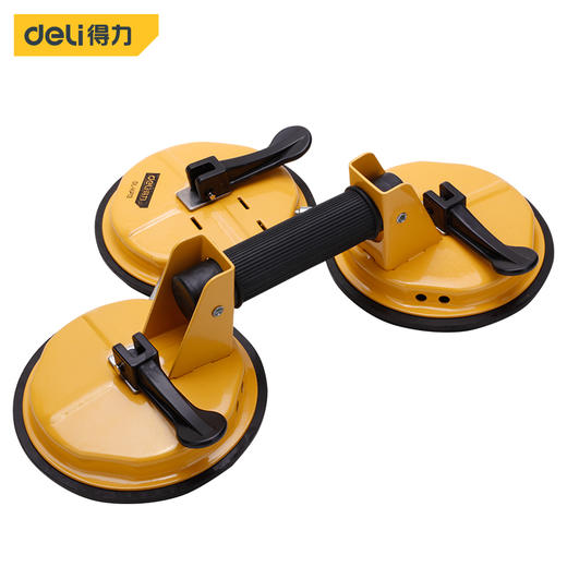 得力DL-XP13玻璃吸盘活动二爪3x75kg(黄) 商品图0