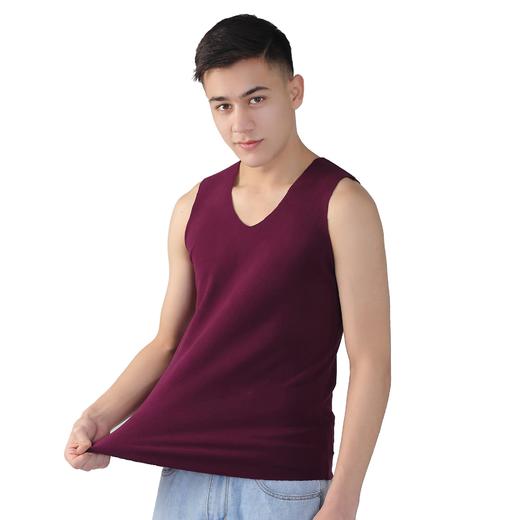 【新款DF】大码男装德绒双面绒加肥加大码圆领打底保暖背心马甲坎肩内衣 商品图4