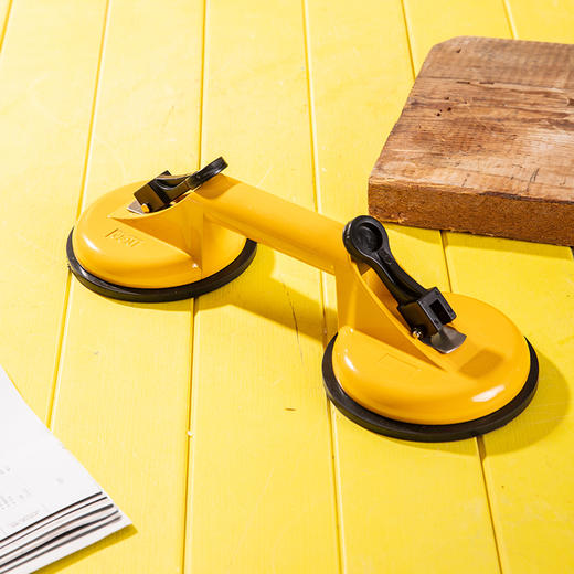 得力DL-XP02玻璃吸盘双爪100kg(黄) 商品图4