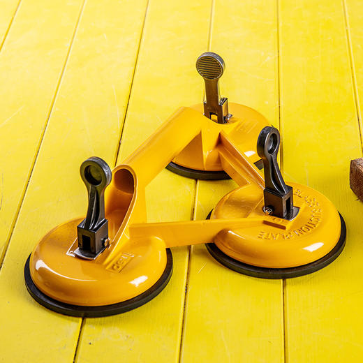 得力DL-XP03玻璃吸盘三爪150kg(黄) 商品图4