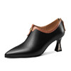 OLD H3043aa深口单鞋粗跟皮鞋时尚尖头皮鞋 商品缩略图4