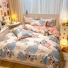 【全面印花四件套 享受如坠云端的触感体验】全棉ins小清新印花纯棉四件套床上用品床单被套宿舍三件套 商品缩略图2