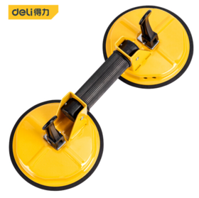 得力DL-XP32玻璃吸盘活动二爪150kg(黄)