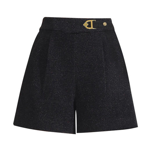 水貂针织短裤，新款短款高腰宽松休闲时尚三分裤冬季阔腿靴裤MYX-5637 商品图4