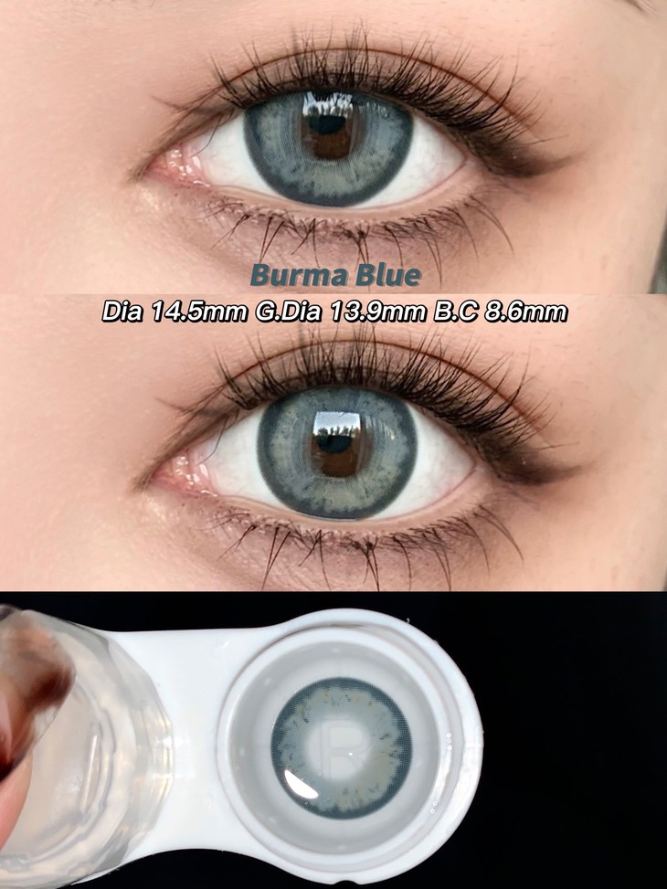 KIRAFAIRY年抛隐形眼镜 古亚裔蓝14.5mm 1副/2片-VVCON美瞳商城11