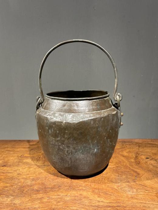 老青铜供佛提梁筒，顺丰包邮 商品图0