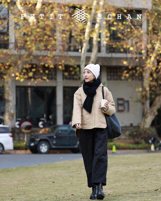 PETIT SCHAN小闪 CLO#164 camper 露营者 城市运动3M黑科技升级高效暖绒绗棉薄绒阔腿9分裤 商品图7