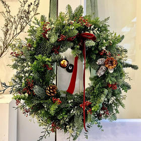 圣诞节诺贝松花环圣诞花环（裸圈）批发预定