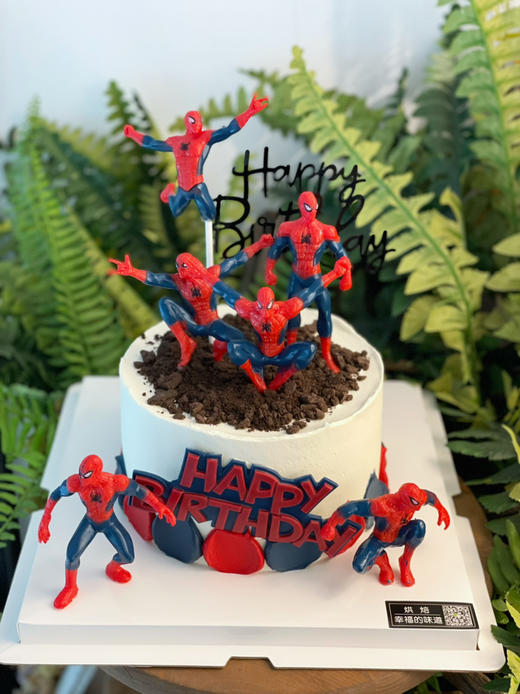 蜘蛛侠主题蛋糕，玩偶造型随机搭配 商品图1