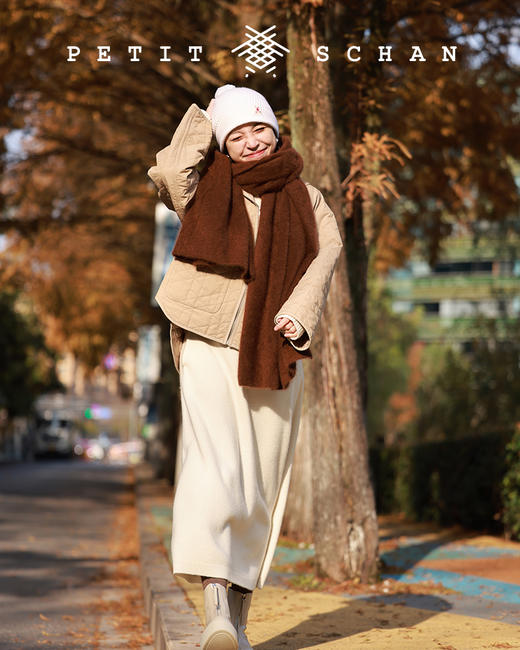 PETIT SCHAN小闪 #043 twinkle twinkle little star 繁星闪烁 秋冬高端针织系列花纱纯山羊绒螺旋状坑条多种戴法冷帽 商品图6