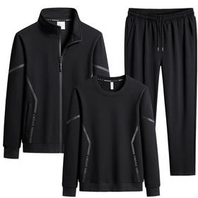 GM-3219A新款青年时尚95棉大码胖子卫衣三件套