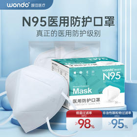 【现货直发】医用防护口罩N95型耳挂式 防菌防疫 医护专用级