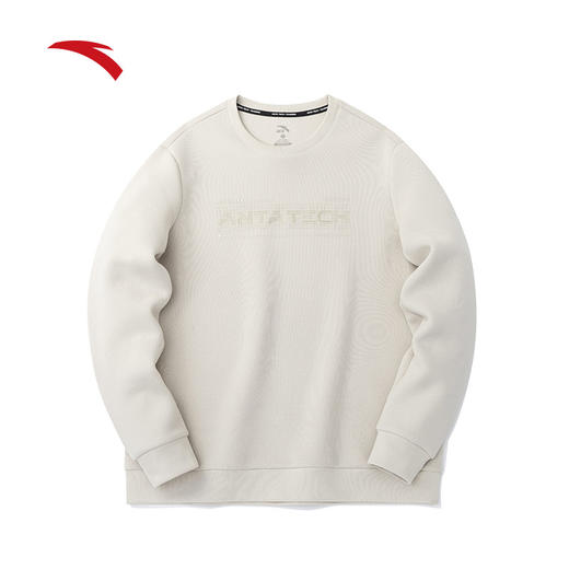 安踏男款卫衣新款黑色长袖打底衫宽松运动上衣152317727 商品图1