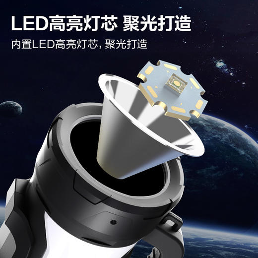 得力DL5421手提灯(黄)460lm4800mAh 商品图1
